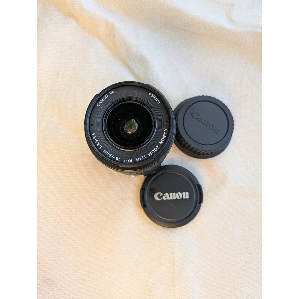 Canon EF-S 18-55mm f/3.5-5.6 Zoom Lens for DSLR Cameras Black